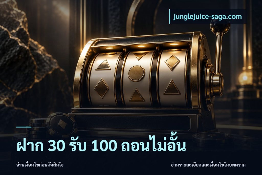 ฝาก 30 รับ 100 ถอนไม่อั้น