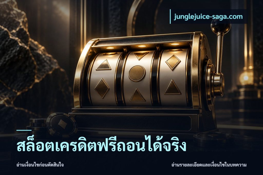 สล็อตเครดิตฟรีถอนได้จริง