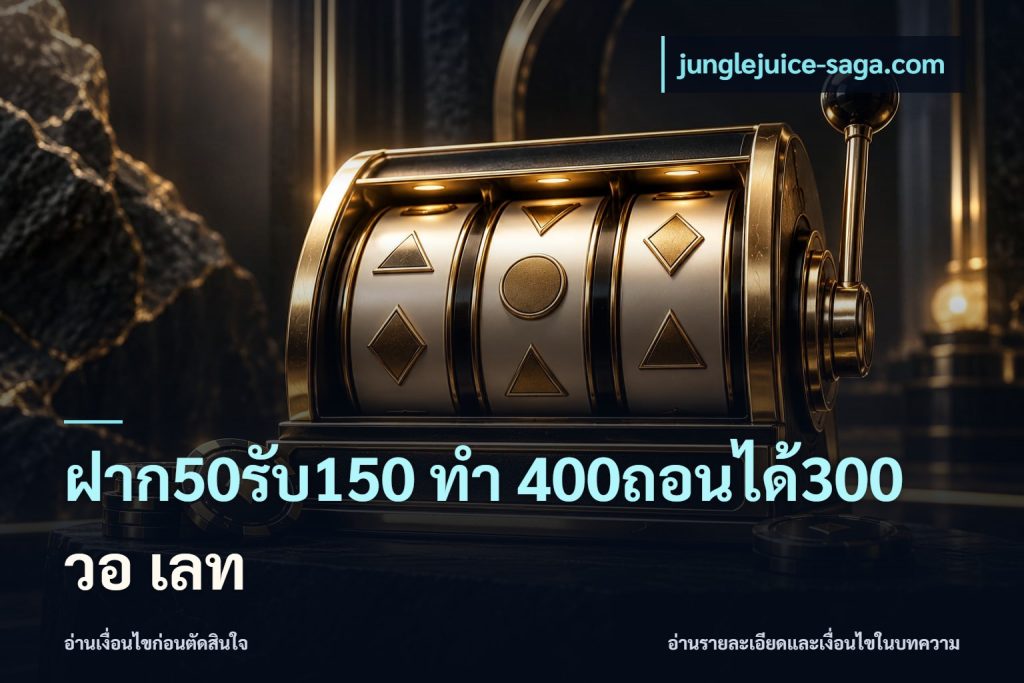ฝาก50รับ150 ทํา 400ถอนได้300 วอ เลท