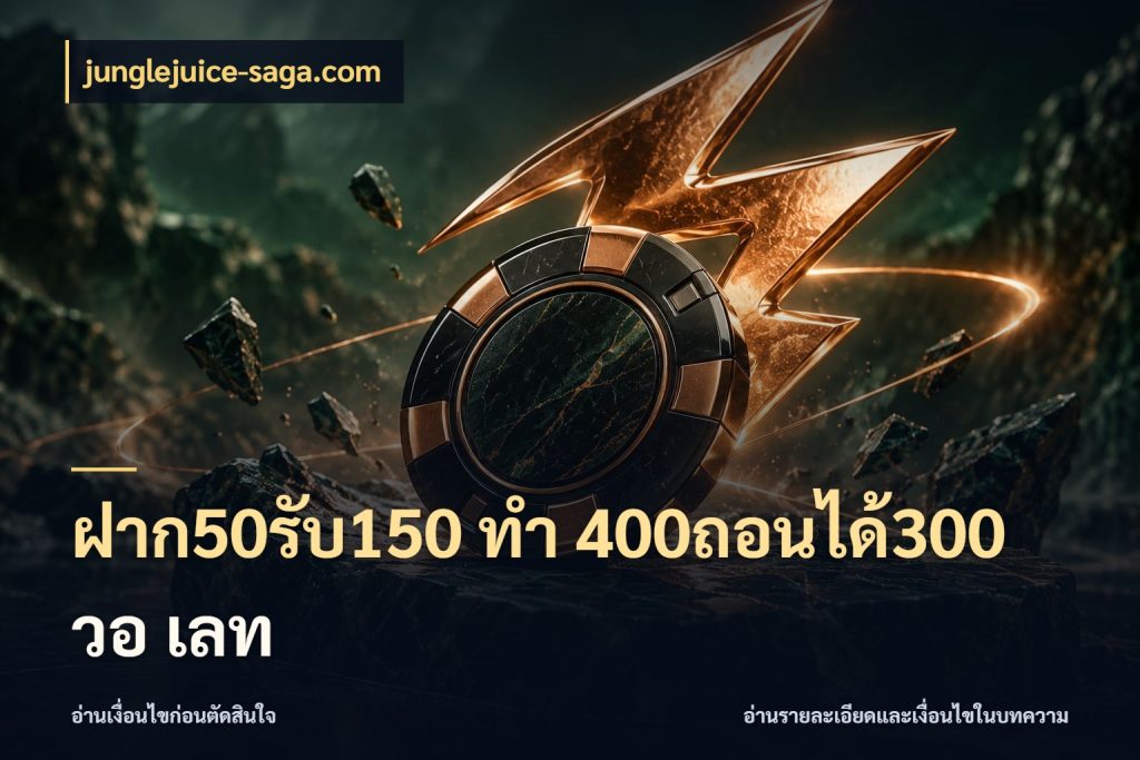 ฝาก50รับ150 ทํา 400ถอนได้300 วอ เลท