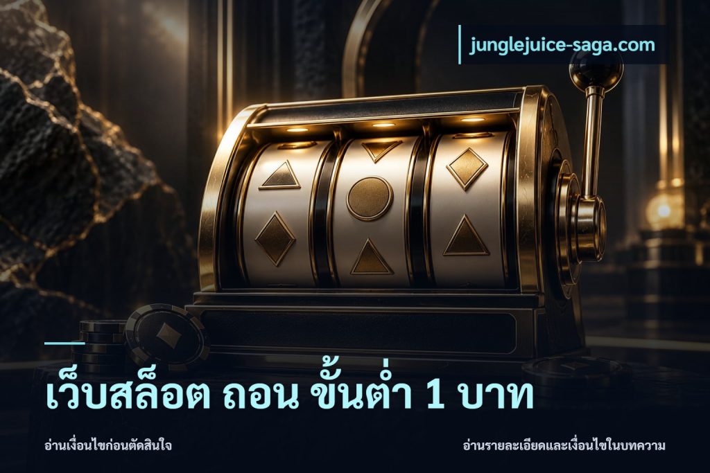 เว็บสล็อต ถอน ขั้นต่ํา 1 บาท