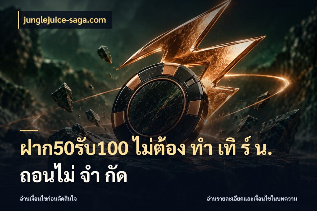ฝาก50รับ100 ไม่ต้อง ทํา เทิ ร์ น. ถอนไม่ จํา กัด