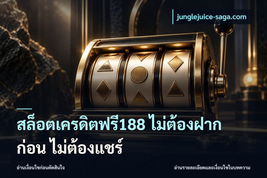 สล็อตเครดิตฟรี188 ไม่ต้องฝาก ก่อน ไม่ต้องแชร์