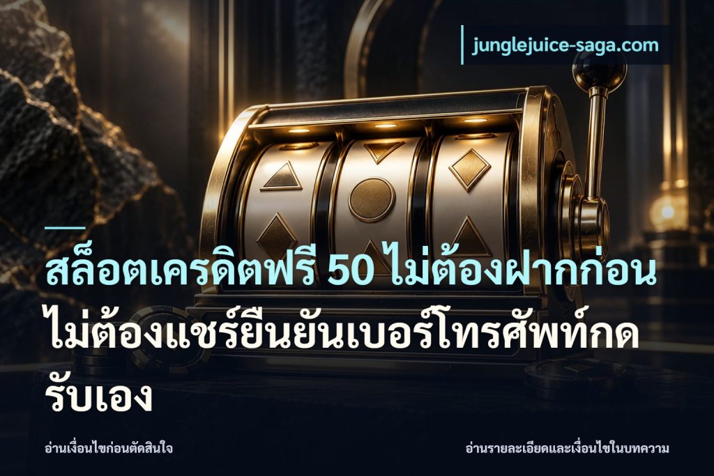 สล็อตเครดิตฟรี 50 ไม่ต้องฝากก่อนไม่ต้องแชร์ยืนยันเบอร์โทรศัพท์กดรับเอง
