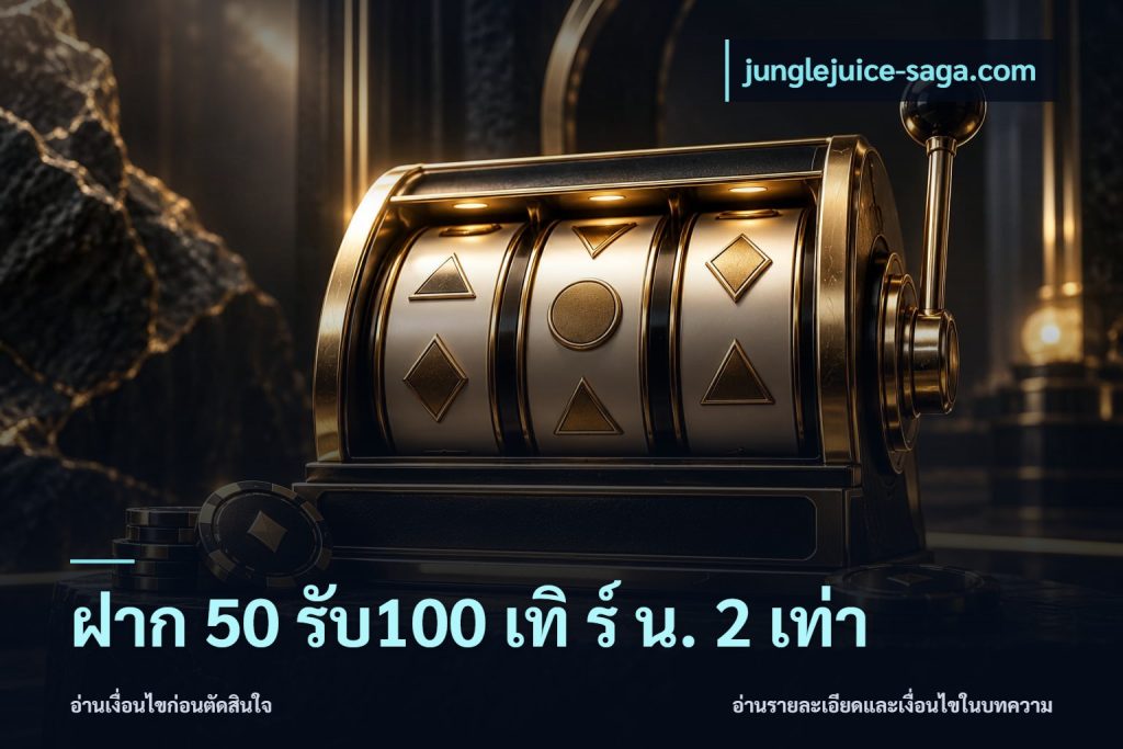 ฝาก 50 รับ100 เทิ ร์ น. 2 เท่า