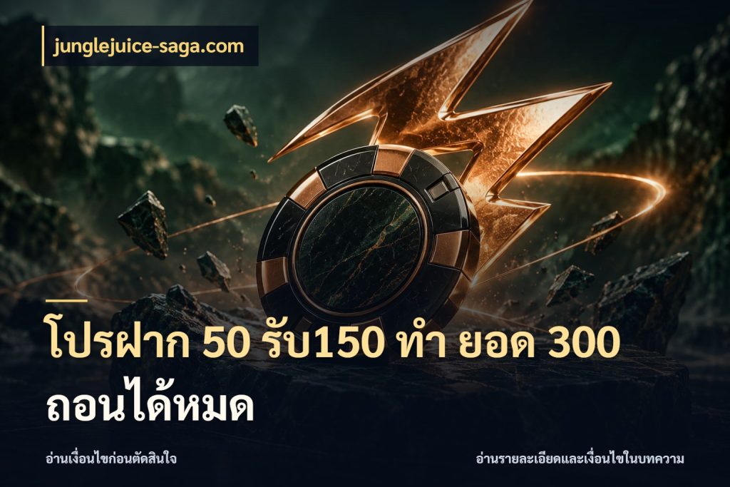 โปรฝาก 50 รับ150 ทํา ยอด 300 ถอนได้หมด