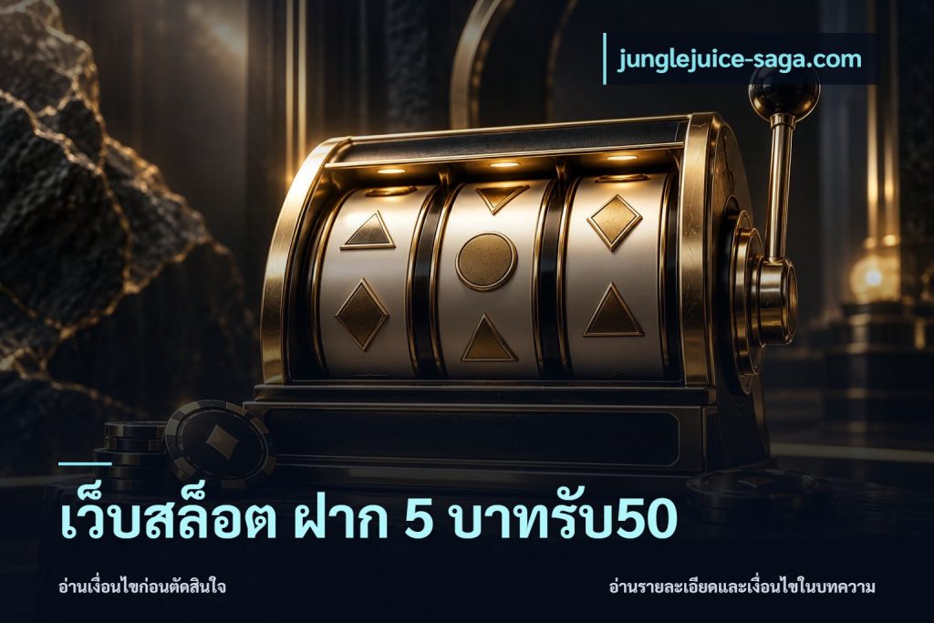 เว็บสล็อต ฝาก 5 บาทรับ50