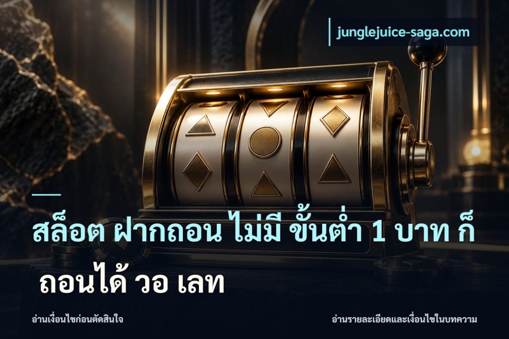 สล็อต ฝากถอน ไม่มี ขั้นต่ำ 1 บาท ก็ ถอนได้ วอ เลท