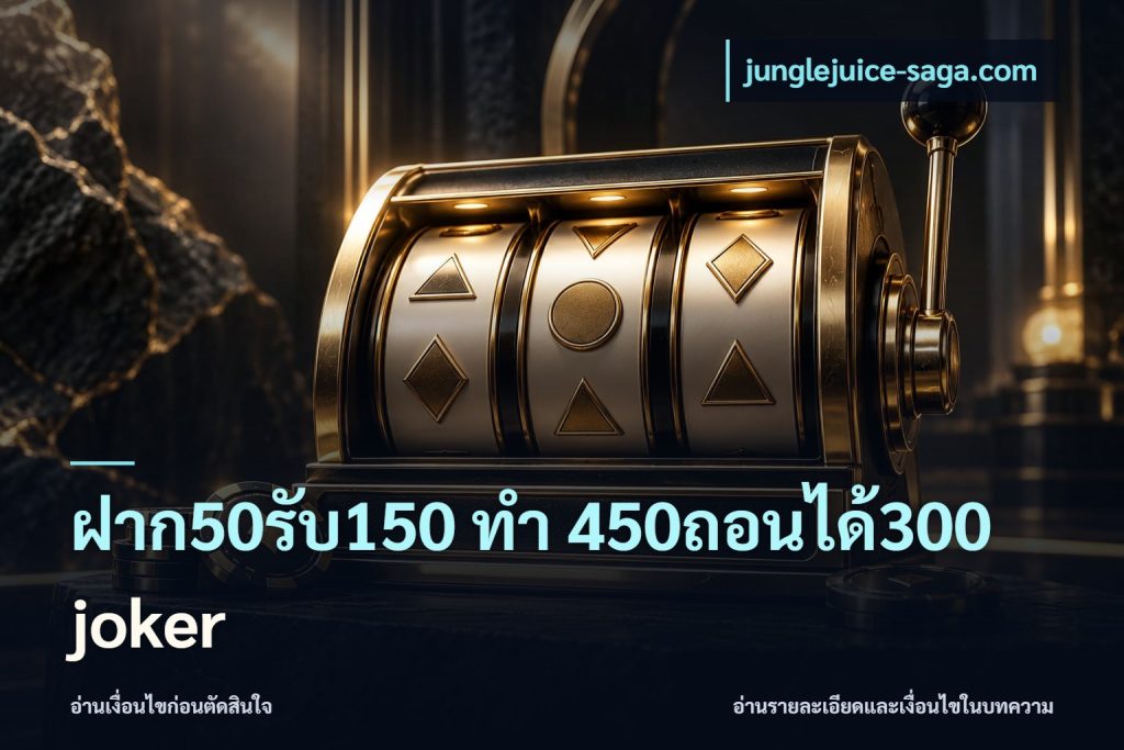 ฝาก50รับ150 ทํา 450ถอนได้300 joker