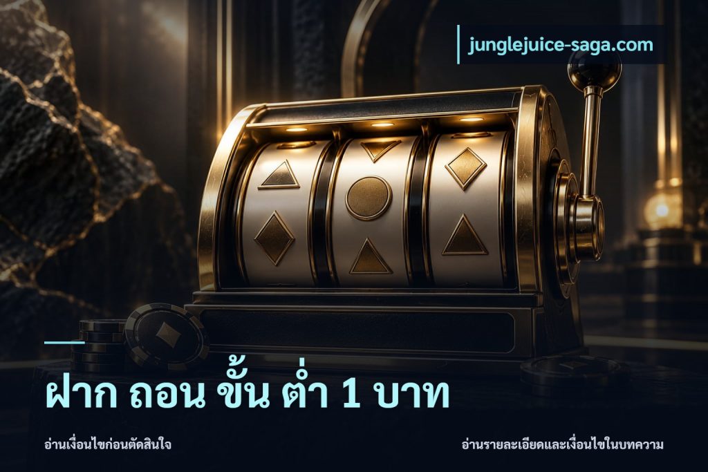 ฝาก ถอน ขั้น ต่ำ 1 บาท