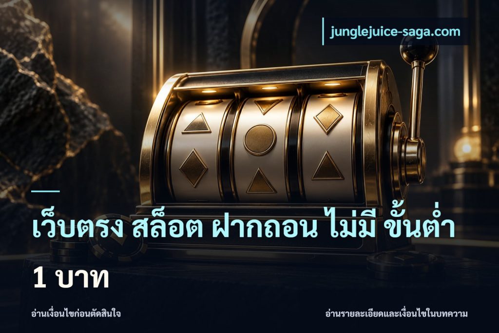 เว็บตรง สล็อต ฝากถอน ไม่มี ขั้นต่ํา 1 บาท