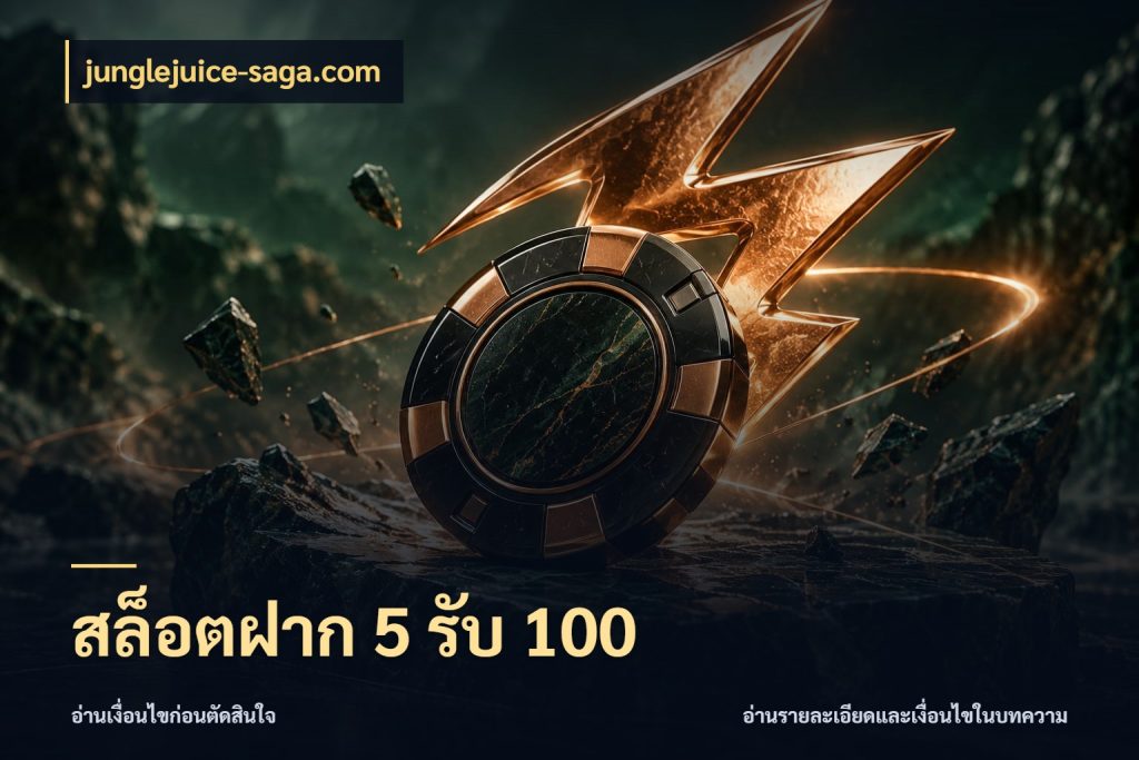 สล็อตฝาก 5 รับ 100