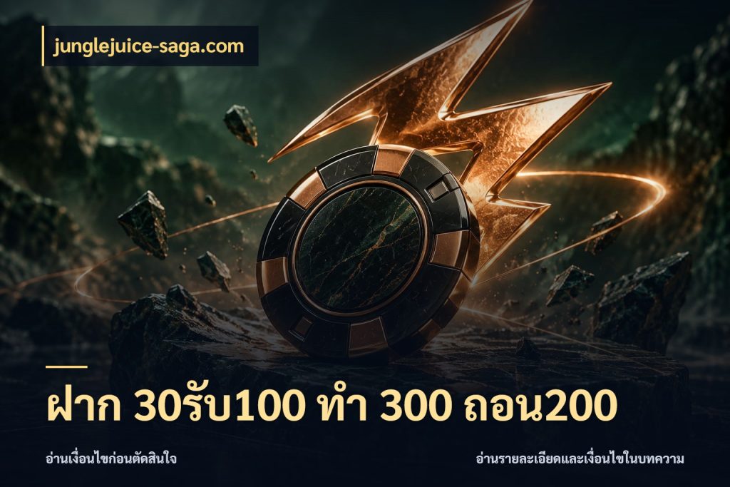 ฝาก 30รับ100 ทํา 300 ถอน200