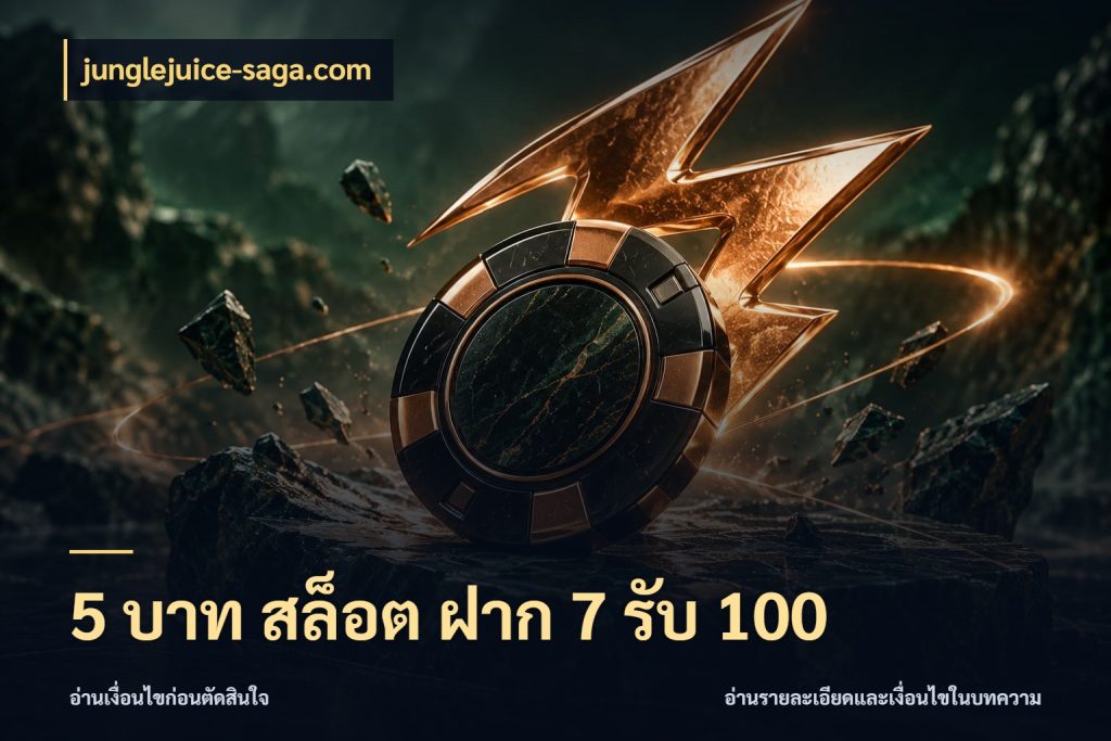 5 บาท สล็อต ฝาก 7 รับ 100