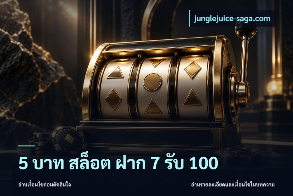 5 บาท สล็อต ฝาก 7 รับ 100