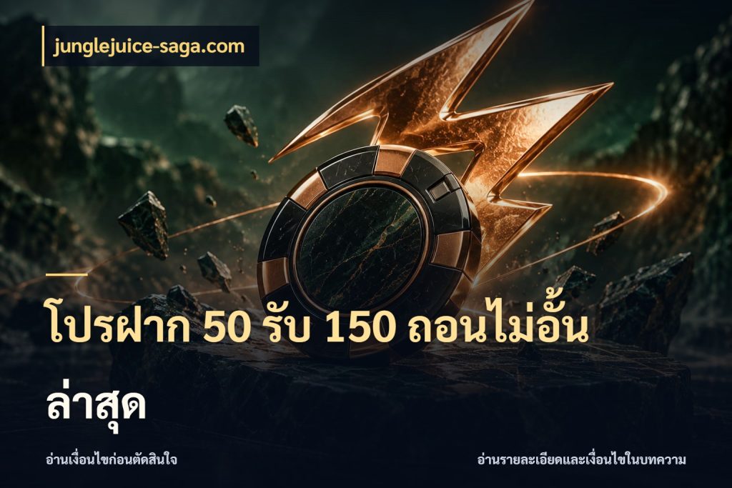 โปรฝาก 50 รับ 150 ถอนไม่อั้นล่าสุด