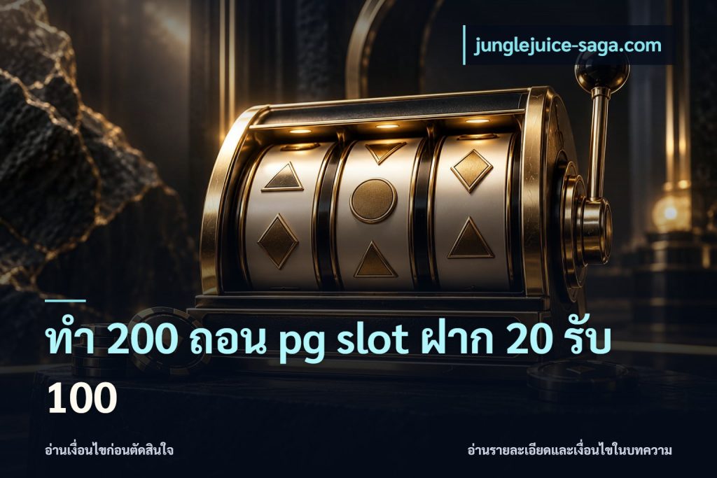 ทํา 200 ถอน pg slot ฝาก 20 รับ 100
