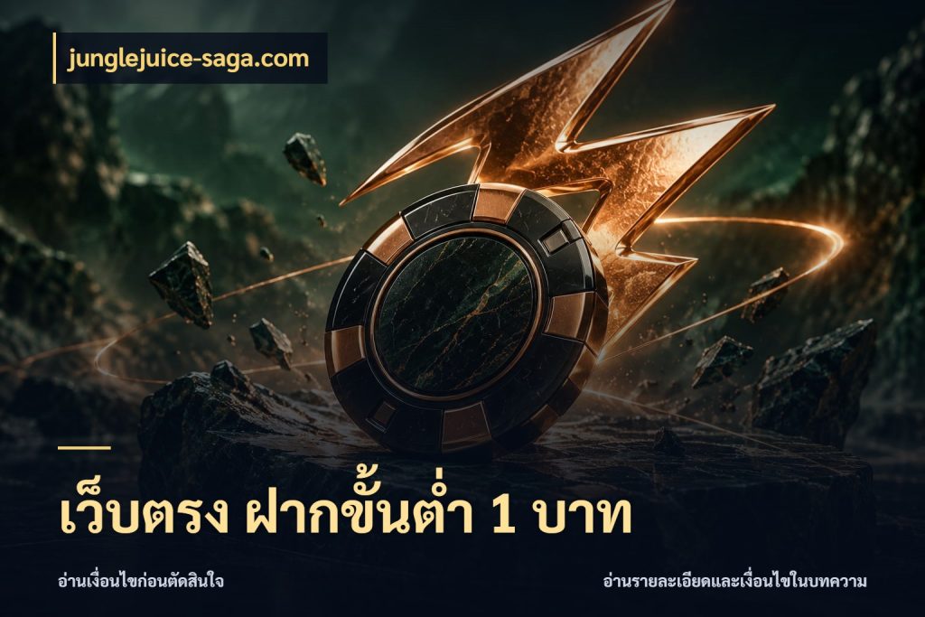 เว็บตรง ฝากขั้นต่ำ 1 บาท