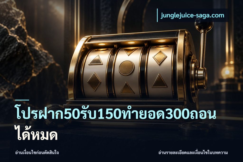 โปรฝาก50รับ150ทํายอด300ถอนได้หมด
