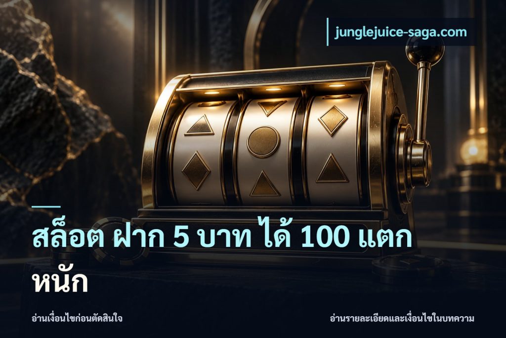 สล็อต ฝาก 5 บาท ได้ 100 แตก หนัก