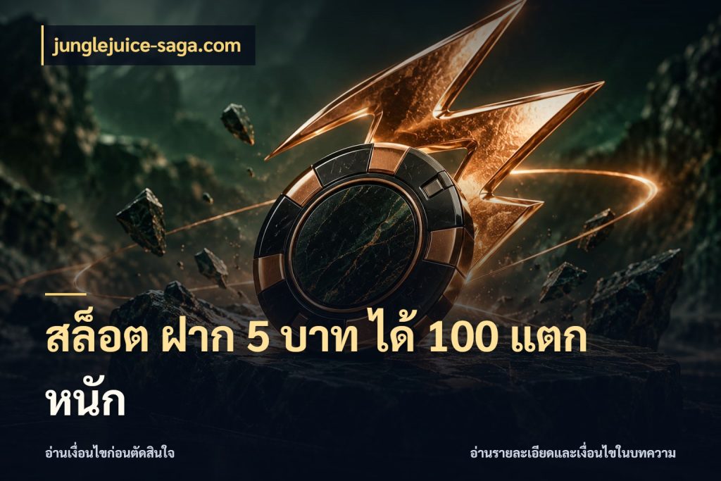 สล็อต ฝาก 5 บาท ได้ 100 แตก หนัก