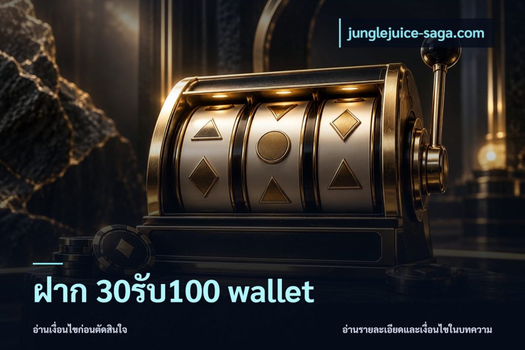 ฝาก 30รับ100 wallet