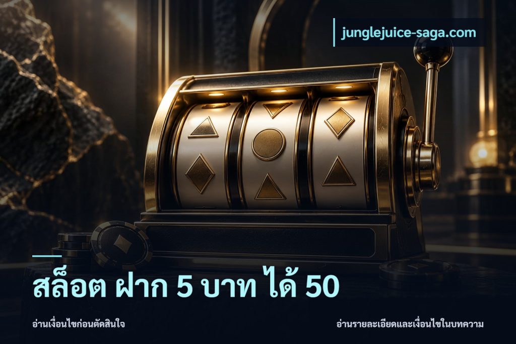 สล็อต ฝาก 5 บาท ได้ 50