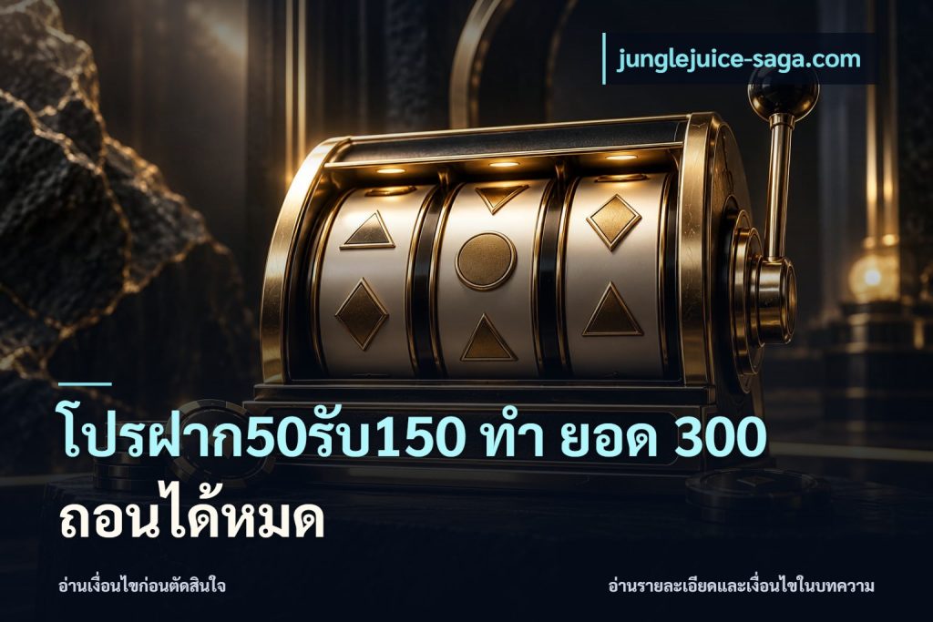 โปรฝาก50รับ150 ทํา ยอด 300 ถอนได้หมด