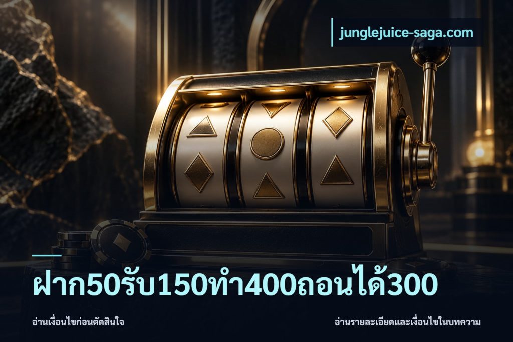 ฝาก50รับ150ทํา400ถอนได้300