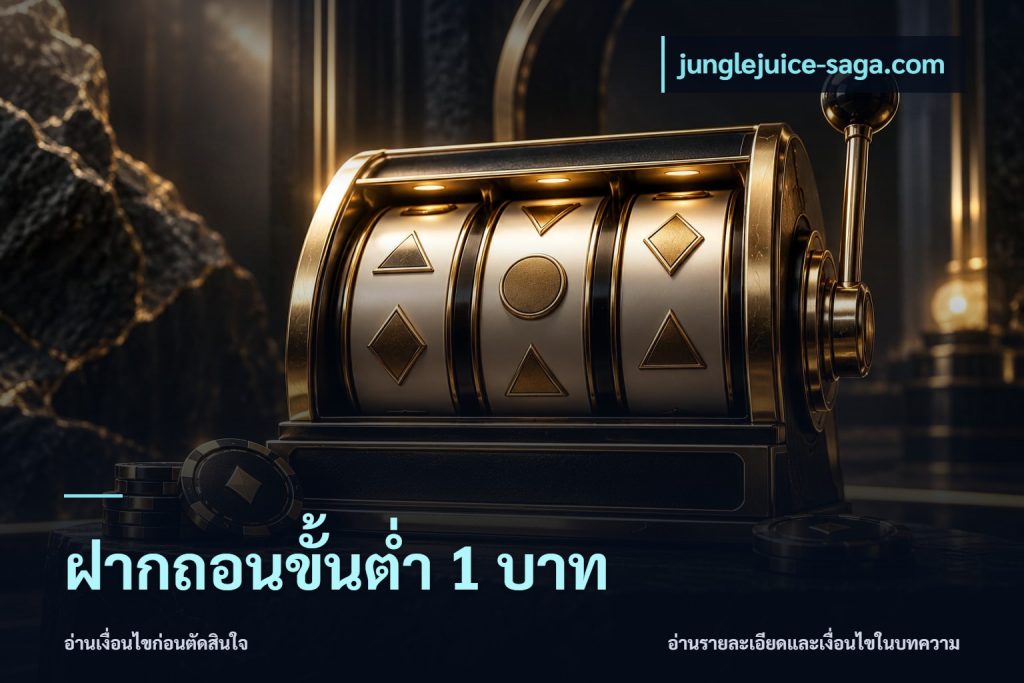 ฝากถอนขั้นต่ำ 1 บาท