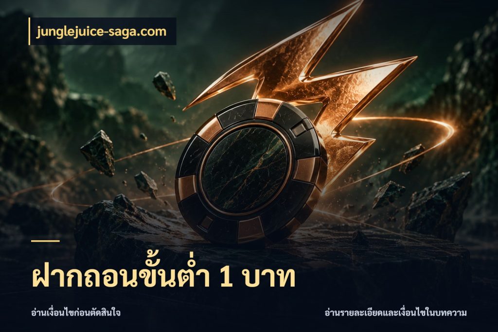 ฝากถอนขั้นต่ำ 1 บาท