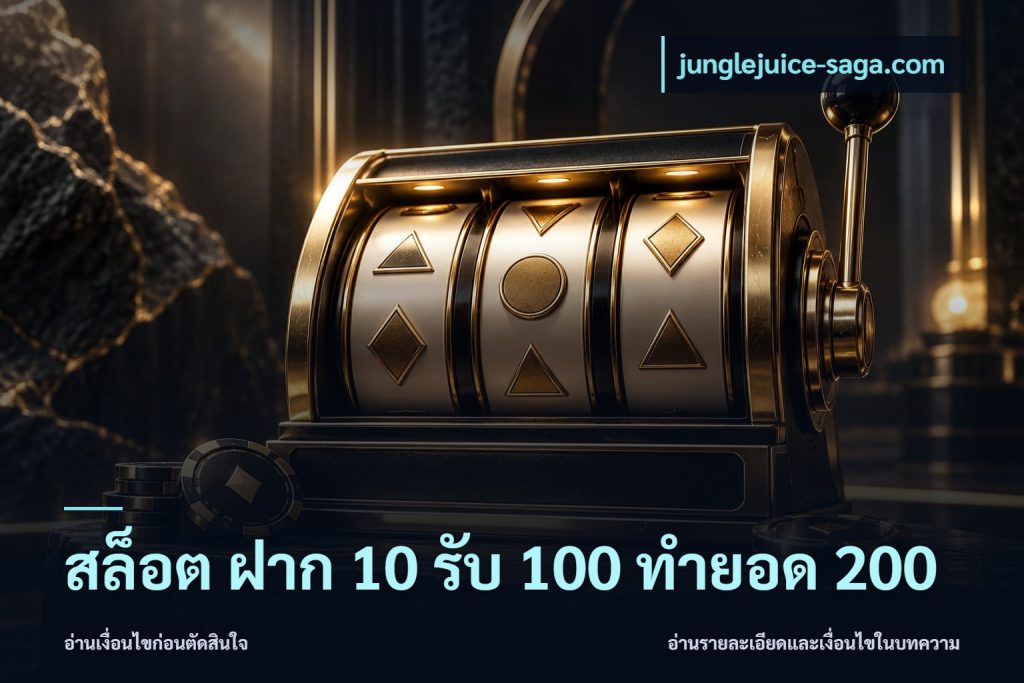 สล็อต ฝาก 10 รับ 100 ทำยอด 200