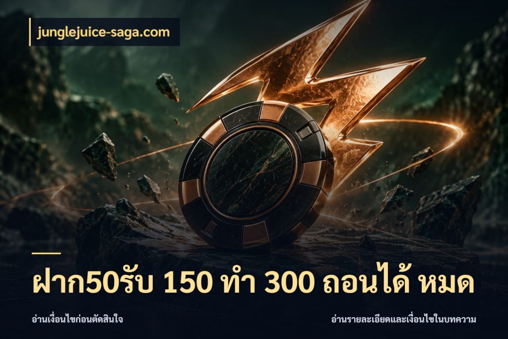 ฝาก50รับ 150 ทำ 300 ถอนได้ หมด