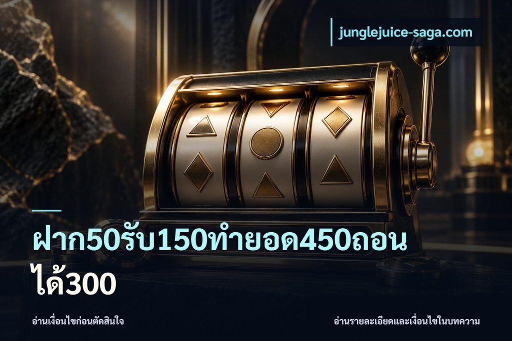 ฝาก50รับ150ทำยอด450ถอนได้300