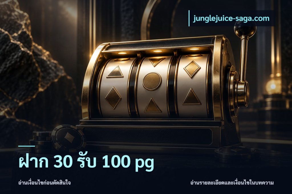 ฝาก 30 รับ 100 pg