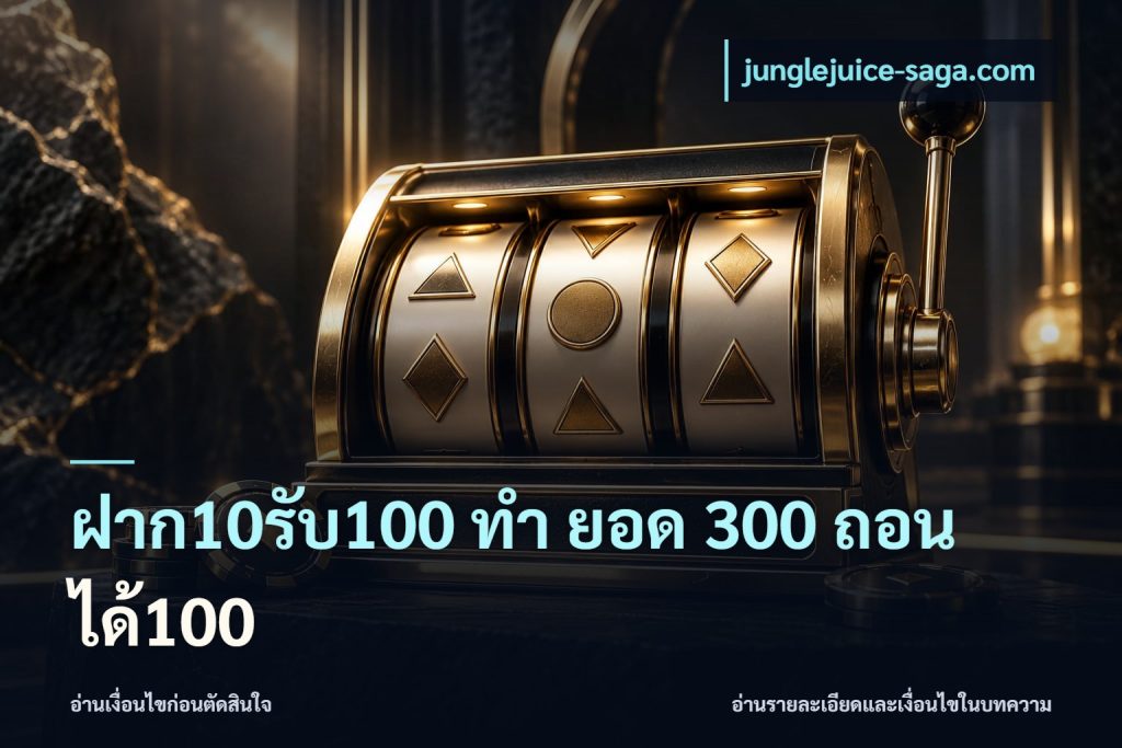 ฝาก10รับ100 ทํา ยอด 300 ถอนได้100