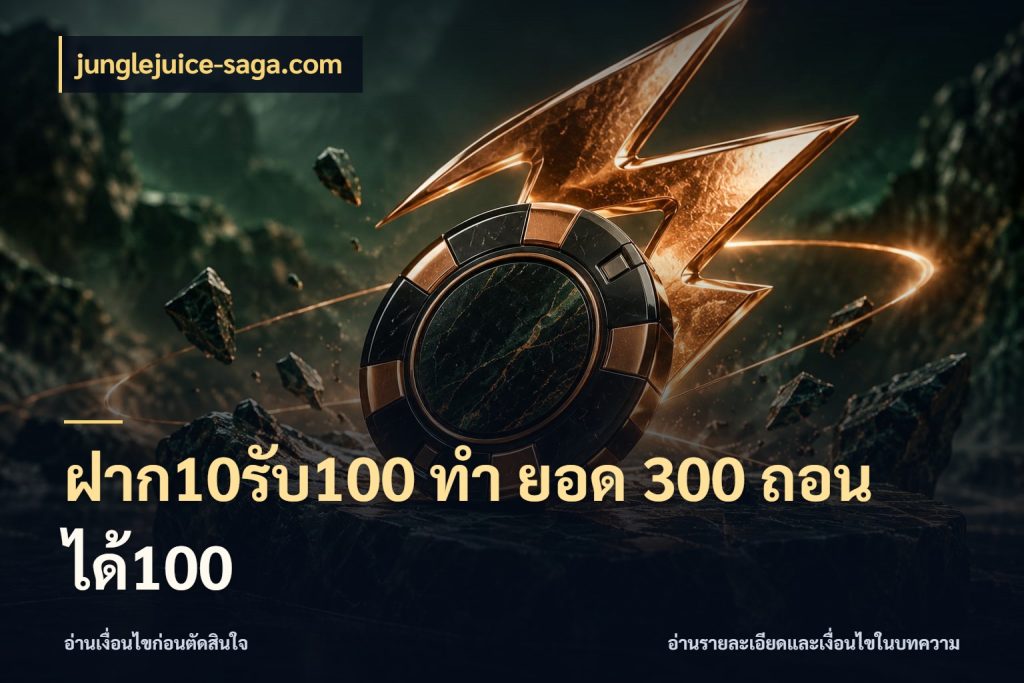 ฝาก10รับ100 ทํา ยอด 300 ถอนได้100