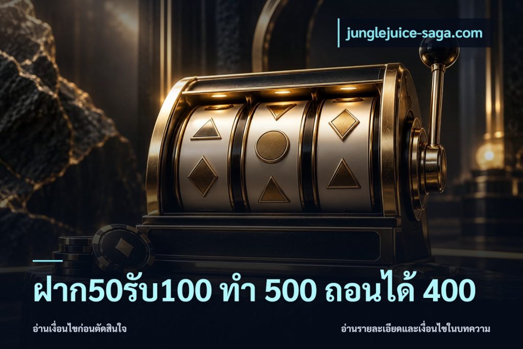 ฝาก50รับ100 ทํา 500 ถอนได้ 400
