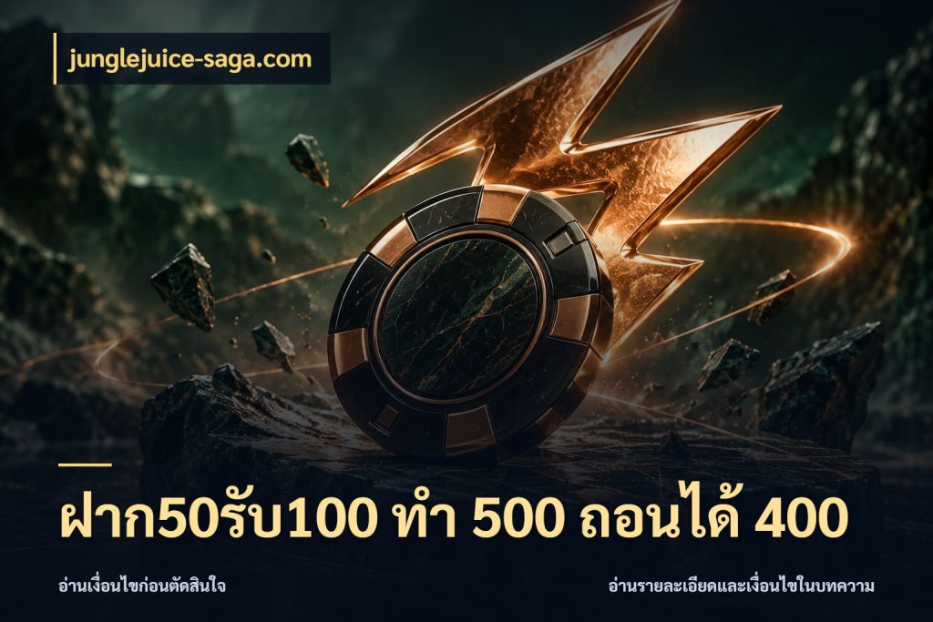 ฝาก50รับ100 ทํา 500 ถอนได้ 400