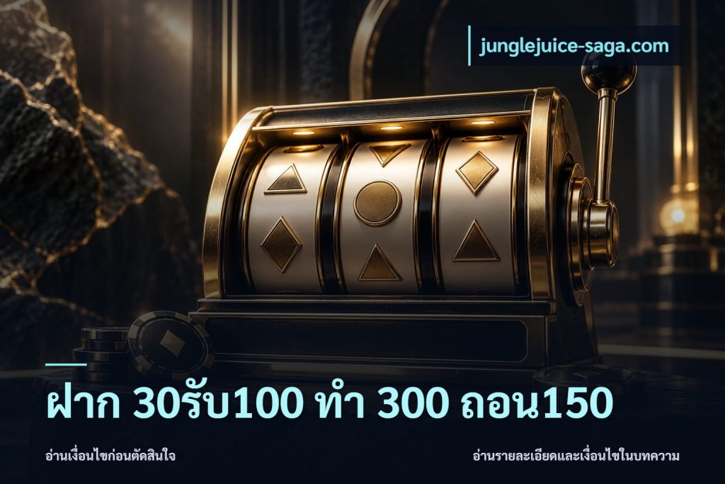 ฝาก 30รับ100 ทํา 300 ถอน150