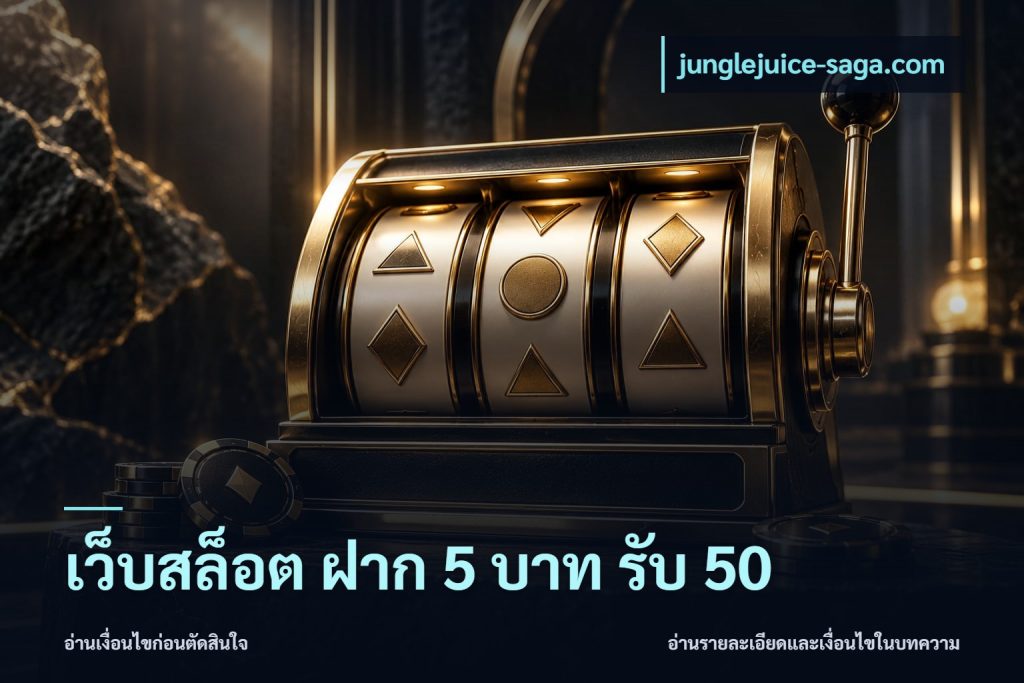 เว็บสล็อต ฝาก 5 บาท รับ 50