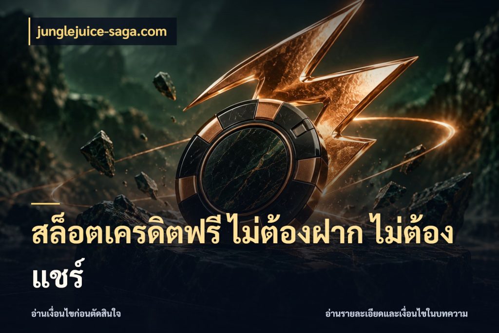 สล็อตเครดิตฟรี ไม่ต้องฝาก ไม่ต้องแชร์
