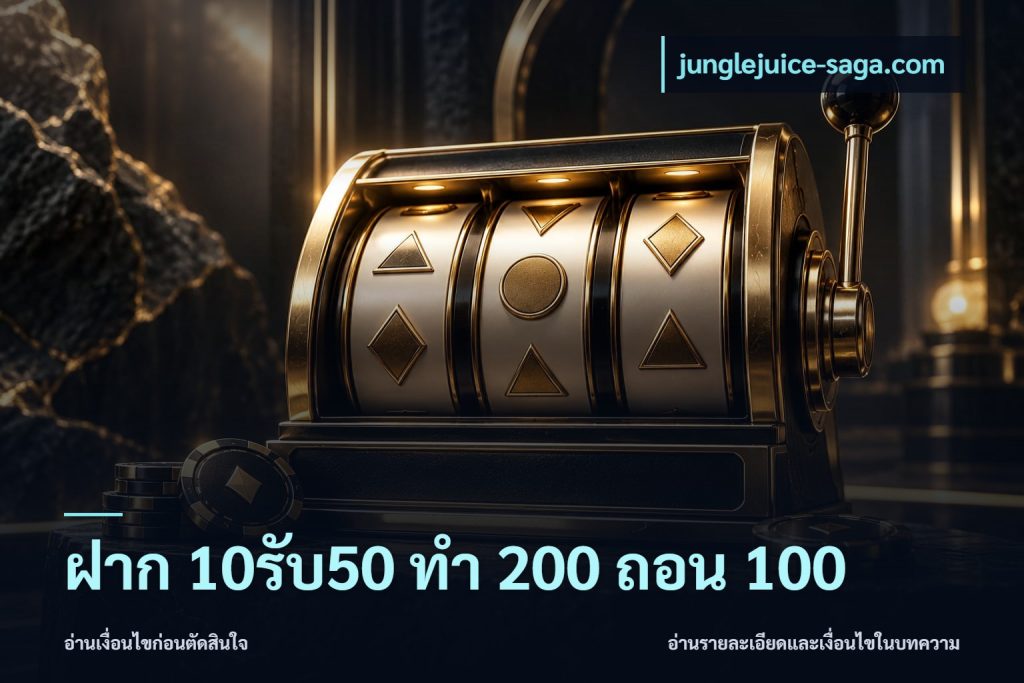 ฝาก 10รับ50 ทํา 200 ถอน 100